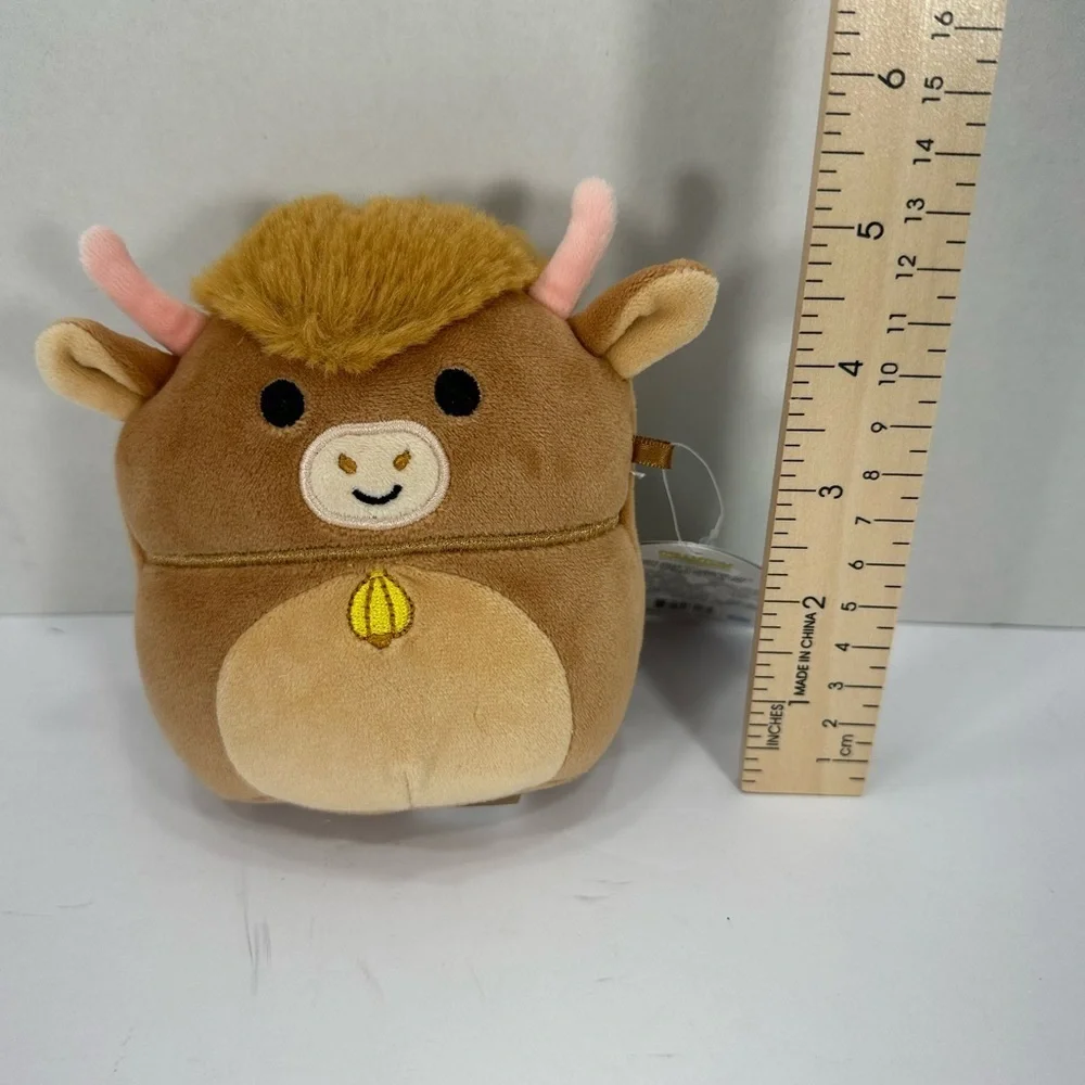 Squishmallows Brown and Tan Stuffed Animal Plush size 5”brand new